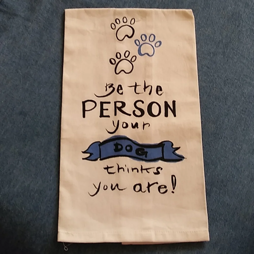 Dog themed kitchen towel